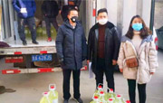 疫情期间向母校捐赠84消毒液